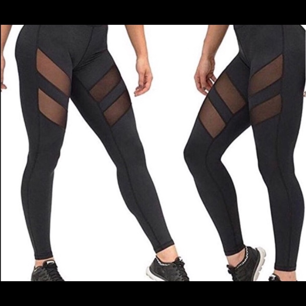 Sold out♥️Black w/mesh leggings - Picture 5 of 5